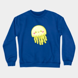 Cute Yellow Jellyfish Crewneck Sweatshirt